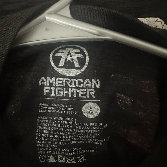 American Fighter Black and Blue Graphic Tee - Picture 6 of 7